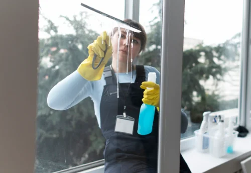 Nettoyage de vitres intérieures et extérieures à Bignoux